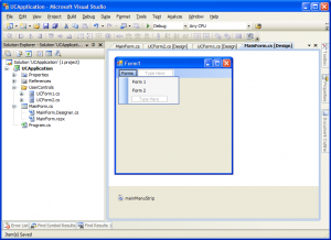 Figure 5 - Application Menu